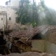 The yard behind Mr Fanis’ house, where the cats live.