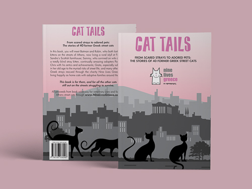 The evocative cover design of ‘Cat Tails’ book of cat stories