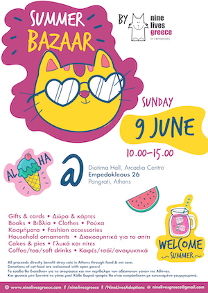 Poster for Nine Lives Summer Bazaar 2019