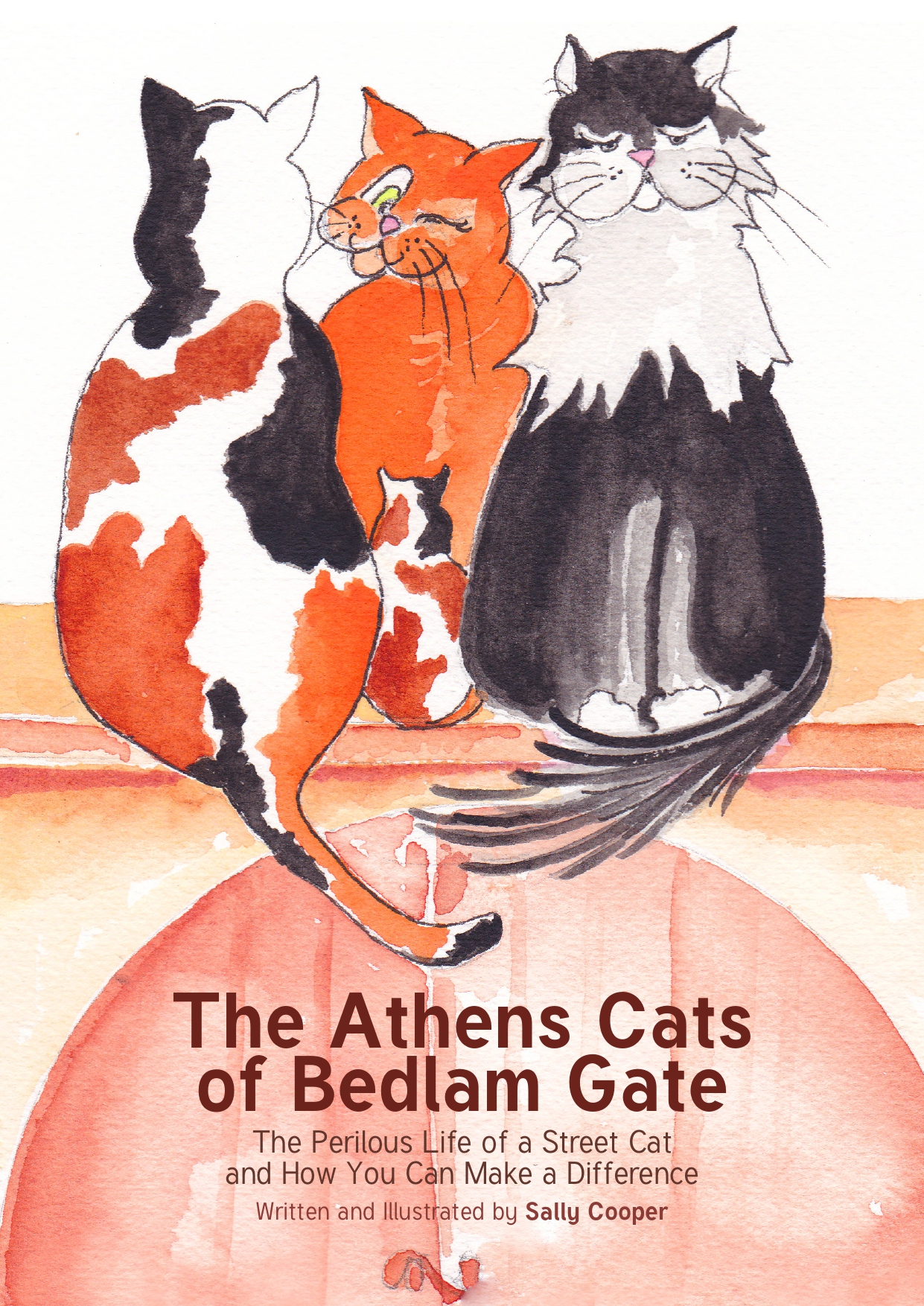 Cover of a book illustrating a cat gang.
